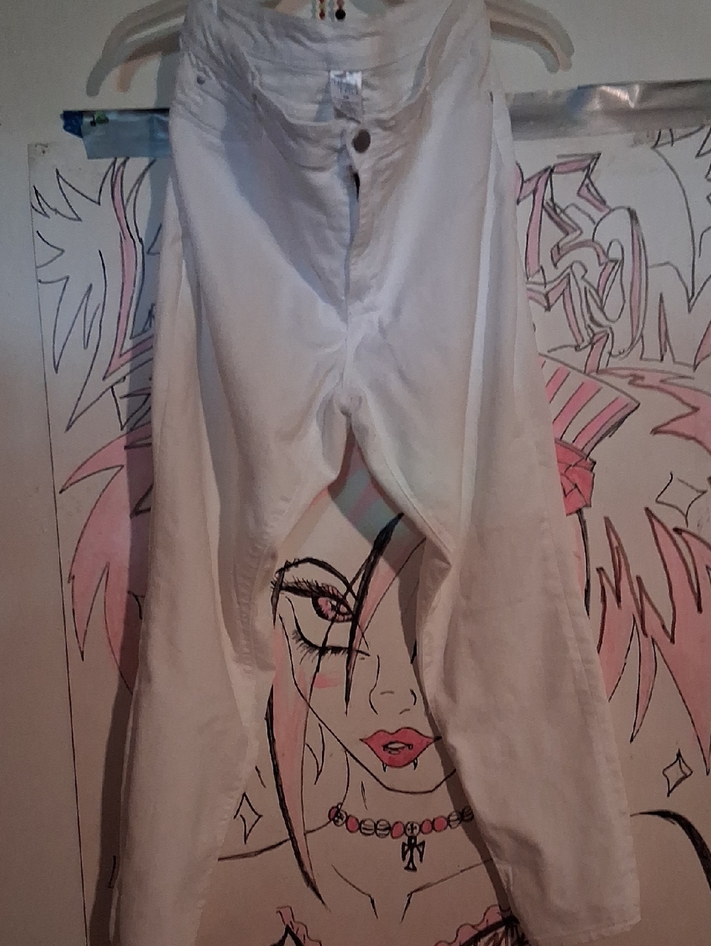 Time and Tru White Women's High-Waist Pants